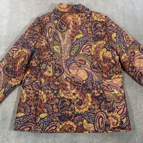 Jones New York Women's PM Multicolored Quilted Light Weight Jacket - Picture 6 of 6